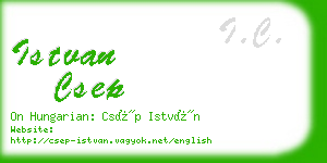 istvan csep business card